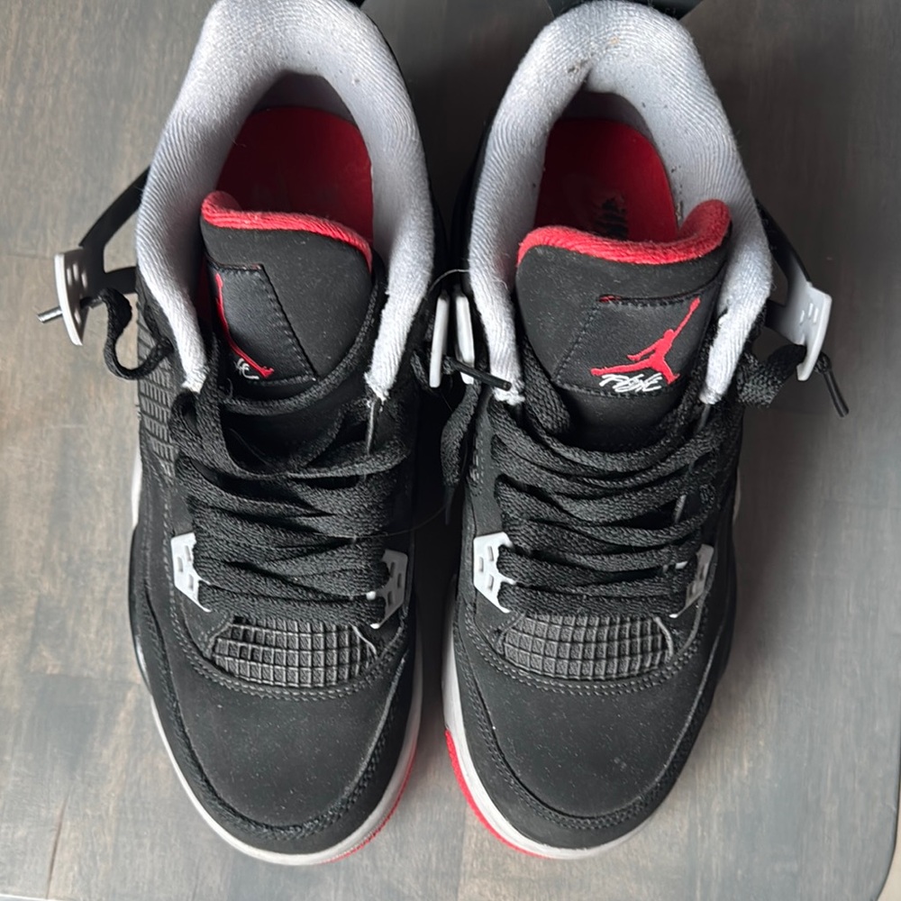 Jordan Black and Red Athletic Shoes